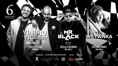 TK NIGHTCLUB 6周年！6月2日 (金) にはVINI VICI、3日 (土) MR.BLACK来日でイスラエルのトランス祭りに！4日 (日) にはWILYWNKAが出演決定!!