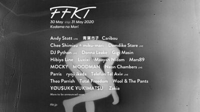 TAICOCLUBの後継フェス【FFKT 2020】の第一弾ラインナップにAndy Stott、Caribou、Theo Parrishらが発表！