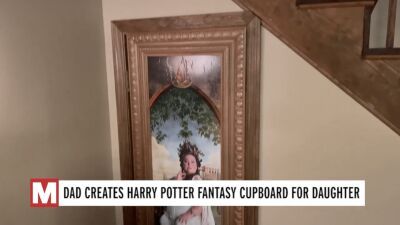 8歳の娘の誕生日のためにお父さん頑張る！階段下の物置を改造してハリーポッターをテーマにした秘密基地をプレゼント
