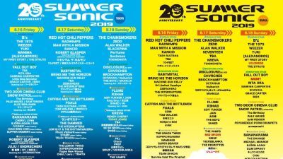 【SUMMER SONIC 2019】最終ラインナップ＆タイムテーブルが発表！ライブ当日に備えてスケージュルを立てよう！