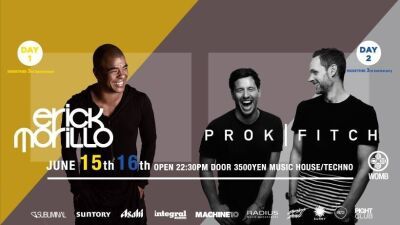 HOUSETRIBE、２夜に渡る３周年記念イベントに ERICK MORILLO、Prok＆Fitchが出演！