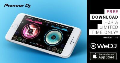 Pioneer DJ、簡単にDJプレイを始めることができるDJ用アプリケーションWeDJ for iPhoneをリリース