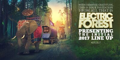 アメリカで人気の神秘的な森林フェスELECTRIC FORESTがLine Upを発表！