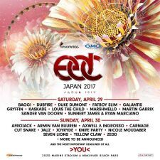 【EDC Japan 2017】待望の日割り別ラインナップ発表！チケット先行予約受付は2月24日（金）正午から！