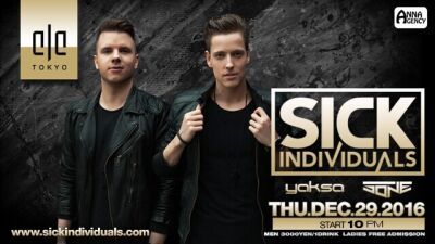 オランダが生んだ新星、数々のヒット曲で知られる人気DJ デュオSick Individuals来日決定！