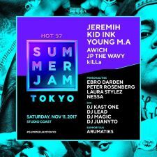 「HOT 97 SUMMER JAM TOKYO 2017」フルラインナップ発表！JEREMIH、KID INKらが出演