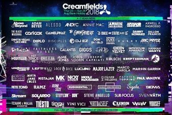 大御所勢揃い！CREAMFIELDS 2018のラインナップが今年もヤバい！