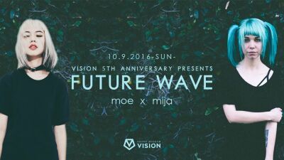 DJ moeとmijaの夢の共演も！10月9日、渋谷VISIONで開催される「FUTURE WAVE」が見逃せない！