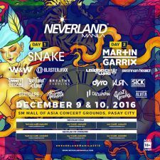 DJ SnakeやMartin Garrixら出演！海外フェス「Neverland Manila」のチケット販売開始！
