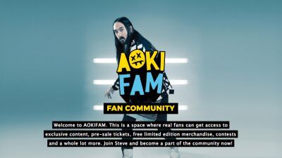 STEVE AOKIがファンクラブサイトをスタート！限定コンテンツなどを独占配信！