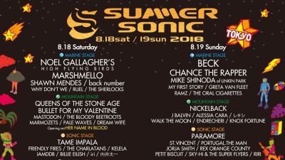 【前売りチケット大好評販売中！】「SUMMER SONIC 2018」iFLYER的おすすめアーティスト特集