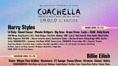 【動画リンク有り】米最大級の音楽フェス「Coachella（コーチェラ）」4月15日（金）～17日（日）に、YouTubeにて無料ライブ配信決定!!