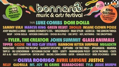米テネシー州開催フェス「Bonnaroo (ボナルー) 2025」第一弾ラインナップにダンスミュージック・シーンからはドム・ドラ、ジョン・サミット、ジャスティス等 ＆ 新たな365度ステージも発表