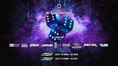 六本木「OCTAGON TOKYO」6周年記念イベントシリーズを7月16〜20日、23〜26日に開催！レジデントにALAN SHIRAHAMAが就任、JAUZ、Barely Alive等が来日出演！