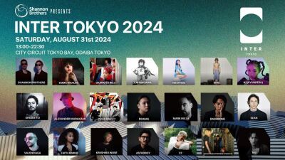 Shannon Brothers (シャノン・ブラザーズ) 主催テクノフェス「INTER TOKYO 2024」2024年8月31日 (土) お台場で開催！エマ・ウォーリン、オカモトレイジら出演