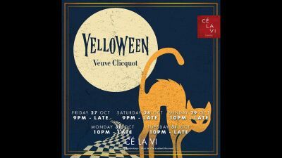 フランスの高級シャンパーニュ「ヴーヴ・クリコ イエローラベル」で祝うハロウィンイベント「YELLOWEEN」10/27 (金) 、28 (土) 、31(火) 渋谷CÉ LA VI TOKYOで開催