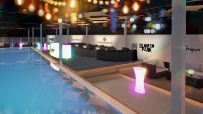 東京お台場にてサウナ、ビアガーデン＆BBQ、キッチンカー、プールやナイトプールDJパーティーが楽しめる「GLAMSA PARK 2024」8月11日〜9月1日まで開催