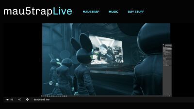 Deadmau5（デッドマウス）独自のライブ配信プラットフォーム「mau5trap.tv」ローンチに先駆け、ウェンディーズを食べて盛大にゲップをしながらファンにVRの会場・スーツ・キャラをテスト公開！