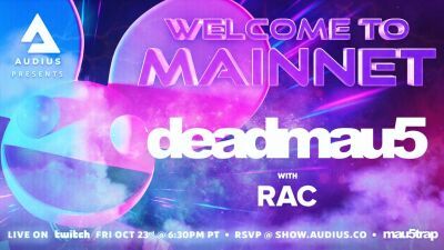deadmau5（デッドマウス）日本時間の明日10月24日（土）午前10時30分〜、新たな音楽プラットフォーム「Audius」にて配信決定！【閲覧方法はこちらの記事から】