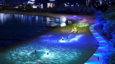 国内最大級のインタラクティブ ビーチアート プロジェクション「CONCORDIA (コンコルディア) 」お台場海浜公園のビーチにて無料開催、2023年11月18日〜2024年1月8日まで