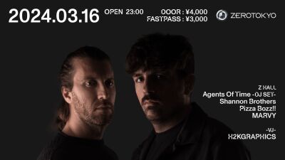 TALE OF US「AFTERLIFE」への出演も多数のメロディック・テクノDJ、Agents Of Time (エージェント・オブ・タイム) が3月16日 (土) 新宿ZEROTOKYOに来日