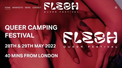 イギリス初！ LGBTQ + の音楽とキャンプのフェスティバル「FLESH」2022年にローンチ
