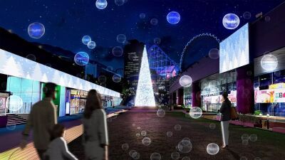 東京ドームシティ・ウィンターイルミネーション『TOKYO SNOW DOME CITY』11月18日 (月) 〜開催、約25万球のLEDライトが点る約15ｍの巨大なメインツリーにはシャボン玉の演出も