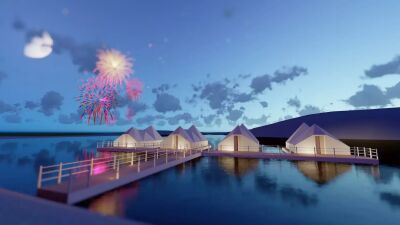日本初!? 湖上で水面にゆらゆら浮かぶグランピング『Mont-Lac（モンラク）』が2023年7月15日（土）に那須高原りんどう湖ファミリー牧場に登場！