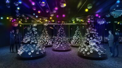 渋谷スクランブルスクエア屋上の展望施設「SHIBUYA SKY」にて、ミラーバルーン、光、音による特別演出『スパークリングビュー』が2025年11月6日 (木) より期間限定開催