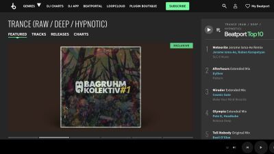 Beatport (ビートポート) が新ジャンルカテゴリーとして「Trance (Raw/Deep/Hypnotic) 」を追加