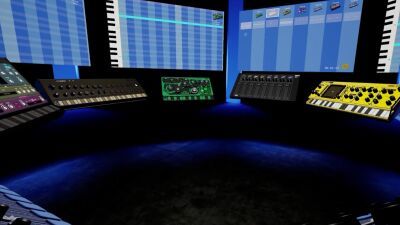 KORG (コルグ) とDETUNEが共同開発、VR空間で360度ガジェットに囲まれての音楽制作体験！「KORG Gadget VR」発売