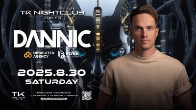 渋谷の大人気ナイトクラブ TK NIGHTCLUBにダンスミュージック大国オランダ発、ここ日本でも大人気のDJ/プロデューサーDANNIC (ダニック) が8月30日 (土) に登場！