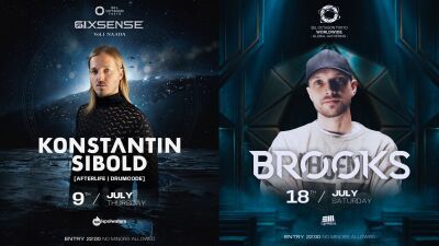 六本木SEL OCTAGON TOKYOに7月9日 (木) KONSTANTIN SIBOLD (コンスタンティン・シボルド) が登場、7月18日 (土) にはBrooks (ブルックス) が出演