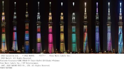 【東京スカイツリー】開業10周年を記念して23種類のライティングをリバイバル点灯！【2022年8月16日（火）～8月31日（水）の平日のみ】