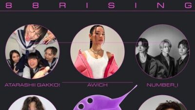 音楽レーベル「88rising」が 米Coachella (コーチェラ) 2024出演アーティストを発表 ！新しい学校のリーダーズ、Awich、Number_i、YOASOBIの出演が決定