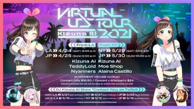 Kizuna AI（キズナアイ）バーチャルUSツアーNY公演ライブレポ！ゲストにMoe Shop、Alaina Castilloを迎え「Moment Tokyo x REZ＆」演出の新感覚ライブ