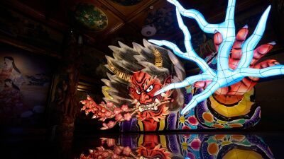 ホテル雅叙園東京の文化財建築で「鬼」をテーマにした没入型アート企画展「和のあかり×百段階段2025 ～百鬼繚乱～」2025年7月4日 (金) ～9月23日 (火・祝) まで開催