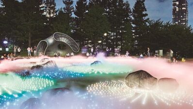 夏の夜の夕涼み……縁側をつつむ幻想アート 『光と霧の デジタルアート 庭園』が六本木・東京ミッドタウンで2021年9月5日（日）まで開催中！
