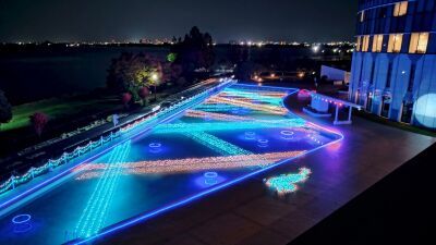【びわ湖大津プリンスホテル】「Slow Night」をテーマに夕暮れの琵琶湖を楽しむ「びわプリイルミネーション2022」開催中、2023年１月25日 (水) まで