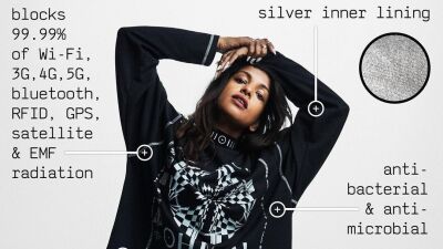M.I.A. が "Wi-Fi と 5G から脳を保護する" ためのアルミホイル製のハットを含む陰謀論者向け？アパレルライン「Ohmni」をローンチ