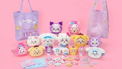 お互いのなりきりコスチュームがキュートな新デザイン全21アイテム！『ちいかわ × サンリオキャラクターズ』6月13日 (金) より発売、ミニ巾着の数量限定購入特典も