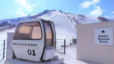 GW何する…？ 標高1,400ｍの絶景貸し切りサウナと白馬3山の春の眺望を楽しみ、心も体も整う『白馬マウンテンビーチ』GW期間限定オープン！