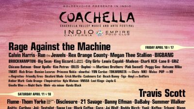 アメリカ最大のフェス COACHELLA 2020 の最終ラインナップがついに発表！