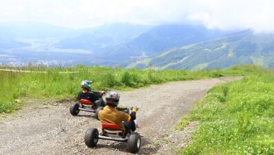 日本初登場！白馬岩岳の山頂から北アルプスの絶景を眺めつつ疾走する「Mountaincart（マウンテンカート）」7月17日より営業開始！