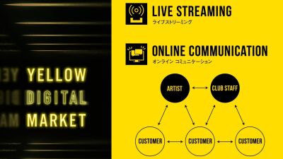渋谷のナイトクラブ YELLOW BLANK MARKET が無観客配信サービス オンラインクラブ「YELLOW DIGITAL MARKET」をローンチ