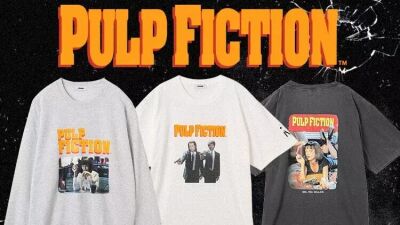 スニーカーを中心とするショップ「atmos」がクエンティン・タランティーノ監督の映画『PULP FICTION (パルプ フィクション) 』とコラボしたTシャツ等を販売！