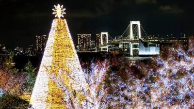 東京・お台場「デックス東京ビーチ」のイルミネーション『お台場イルミネーション “YAKEI”』が冬季限定で2025年11月14日 (金) よりパワーアップ！