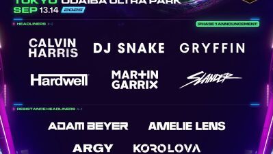 【ULTRA JAPAN 2025】カルビン・ハリス、マーティン・ギャリックス、DJ スネイク、アダム・ベイヤー、アメリー・レンズ等、第1弾ラインナップ解禁、第二弾先行は5/16 12時～販売開始