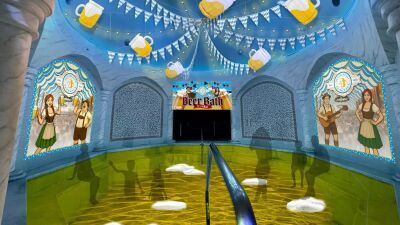 ドイツのビールの祭典「オクトーバーフェスト」をイメージした『ビール風呂』が神奈川県・箱根小涌園ユネッサンにて2025年9月13日 (土) から期間限定で登場