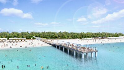海に伸びる！海の上で寛ぐ！絶景なのに…無料で利用できる!?!? カフェラウンジも備えた千葉・稲毛海浜公園内の新スポット『The SUNSET Pier ＆ Café』オープン！